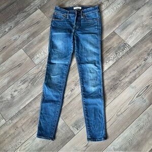 Madewell High Rise Skinny Jeans Size 26 (broken zipper)